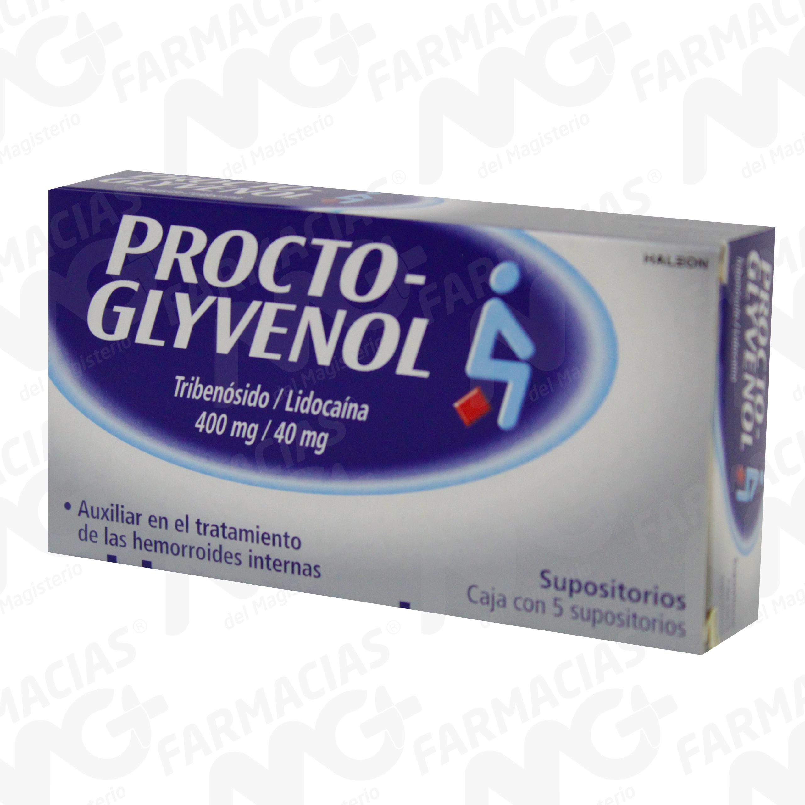PROCTOGLYVENOL 400MG 5 SUPS
